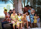 Wilcommen, No. 0048 Carolinian Family in Mwáár on the Beach